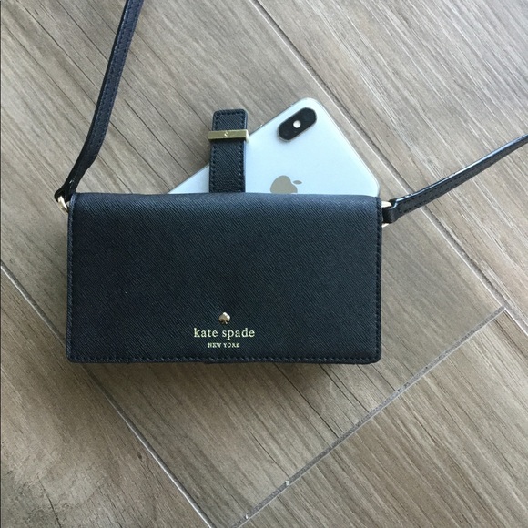 kate spade Handbags - KATE SPADE NY Crossbody Wallet Cellphone Black